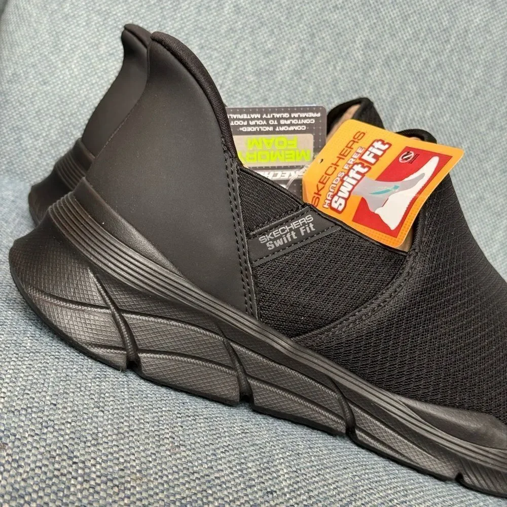 Men's Skechers Equalizer Hands Free Swift Fit Slip-On Sneakers shoes men’s 12